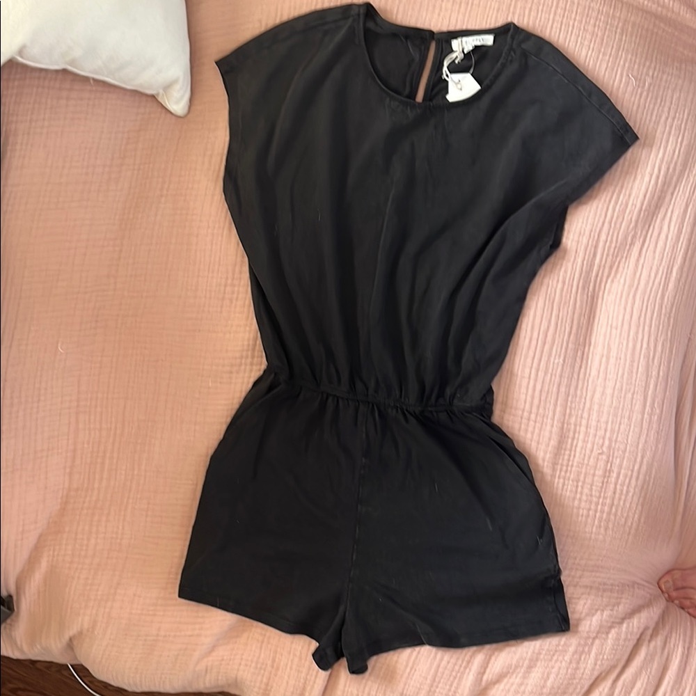 Z Supply Black Sleeveless Romper